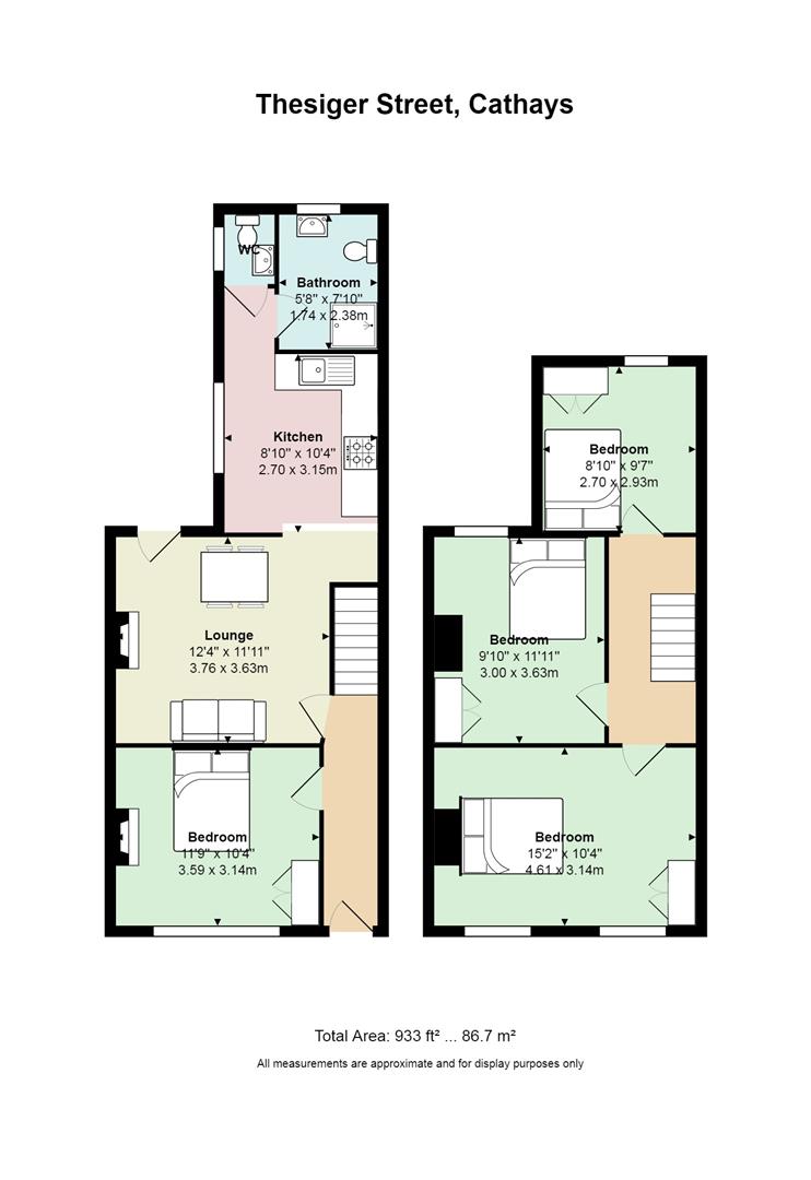 Floorplan for Thesiger Street, Cathays